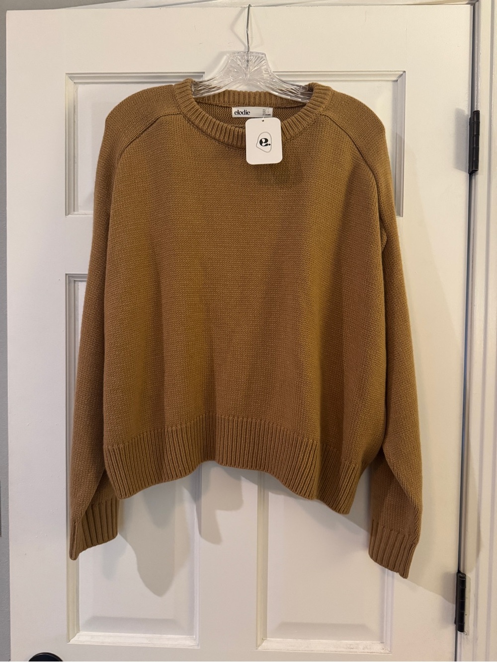 Elodie Crewneck Sweater in Camel